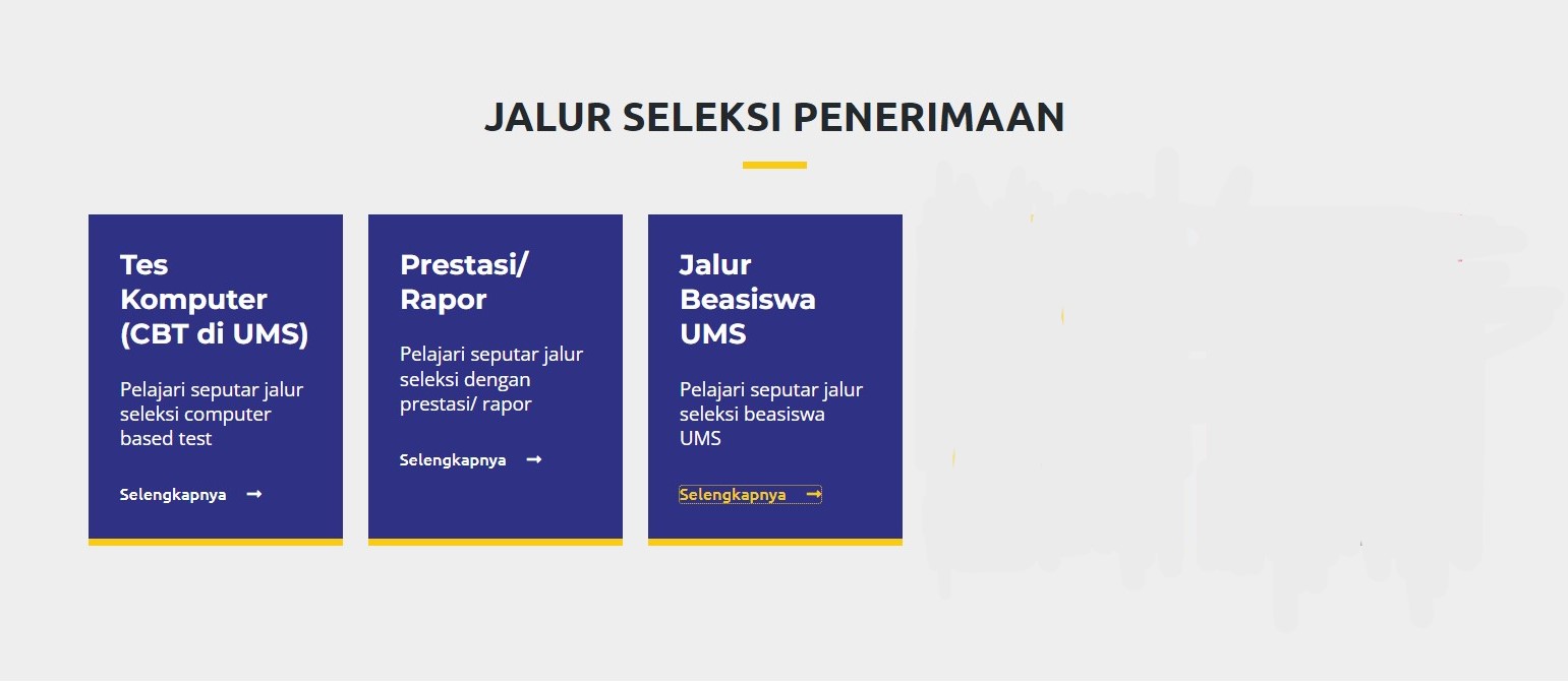 jalur penerimaan ums